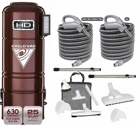 Cyclo Vac HD 801C + Zestaw OPTIMA Max x2 wąż 9m/10m lub 12m 